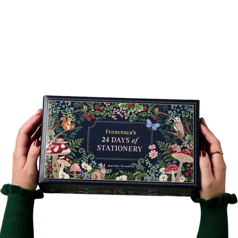 

Канцелярский Адвент-календарь 2024, зимний лесной дизайн, лучший рождественский календарь обратного отсчета для любителей канцелярских товаров