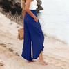 Womens Palazzo Pants Summer Casual Flowy Wide Leg Trousers Beach Travel Vacation Outfits