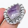 Natural Chevron Amethyst Gemstone 925 Sterling Silver Jewelry Ring Size 7 y3J17