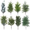 Plastic Artificial Pine Branches Realistic Realistic Green Garland  Garlands Accessories