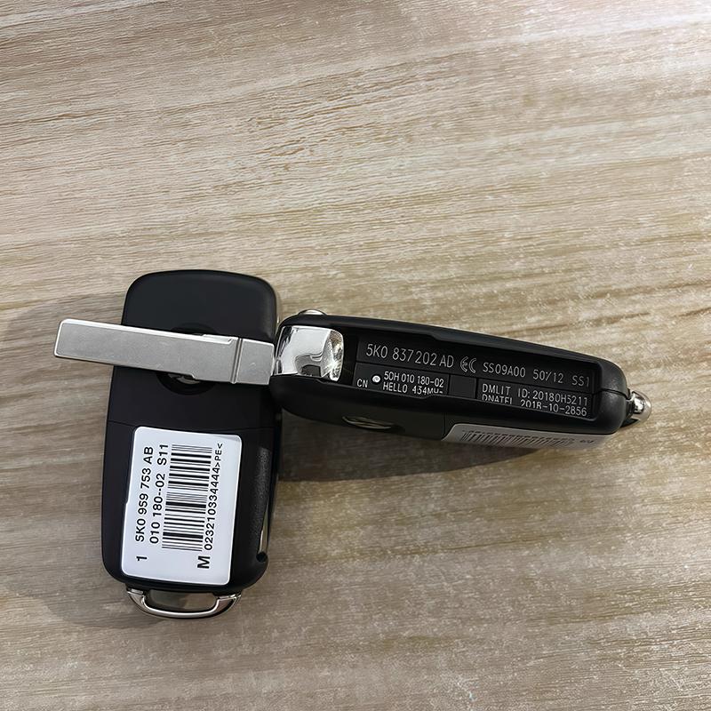 ABCD1 Car Remote Key Chip ID48 5K0837202AD Immobilizer Chip Replacement For VW Passat Polo Golf Jetta Tiguan Caddy Beetle Skoda Seat