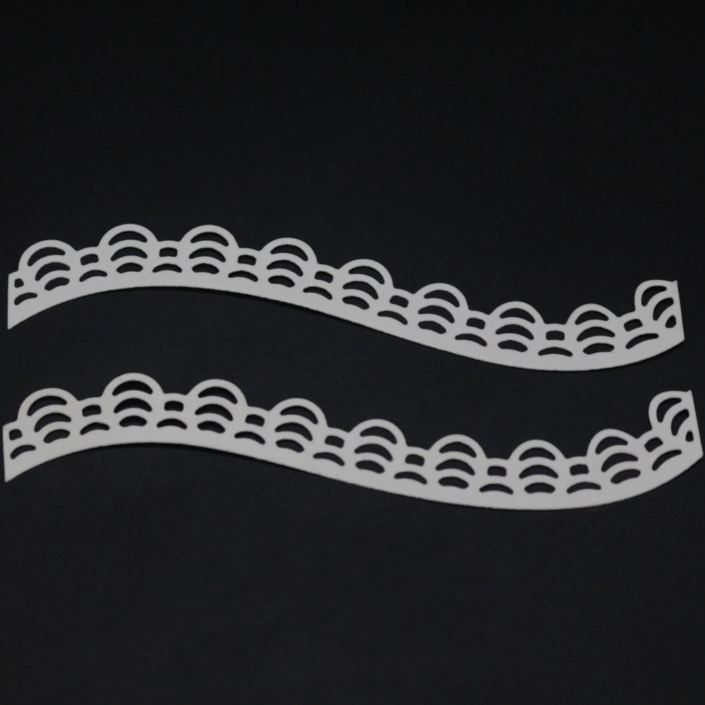 Wellenrand Rahmen Metall Silberfarben Schablone Präge Stanzformen Für DIY Scrapbooking Papier Album Kartenherstellung