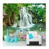 Mural Waterfall River White Swan Wallpaper Green Tree Nature Wallpaper Pastoral Landscape 3D Mural For Walls