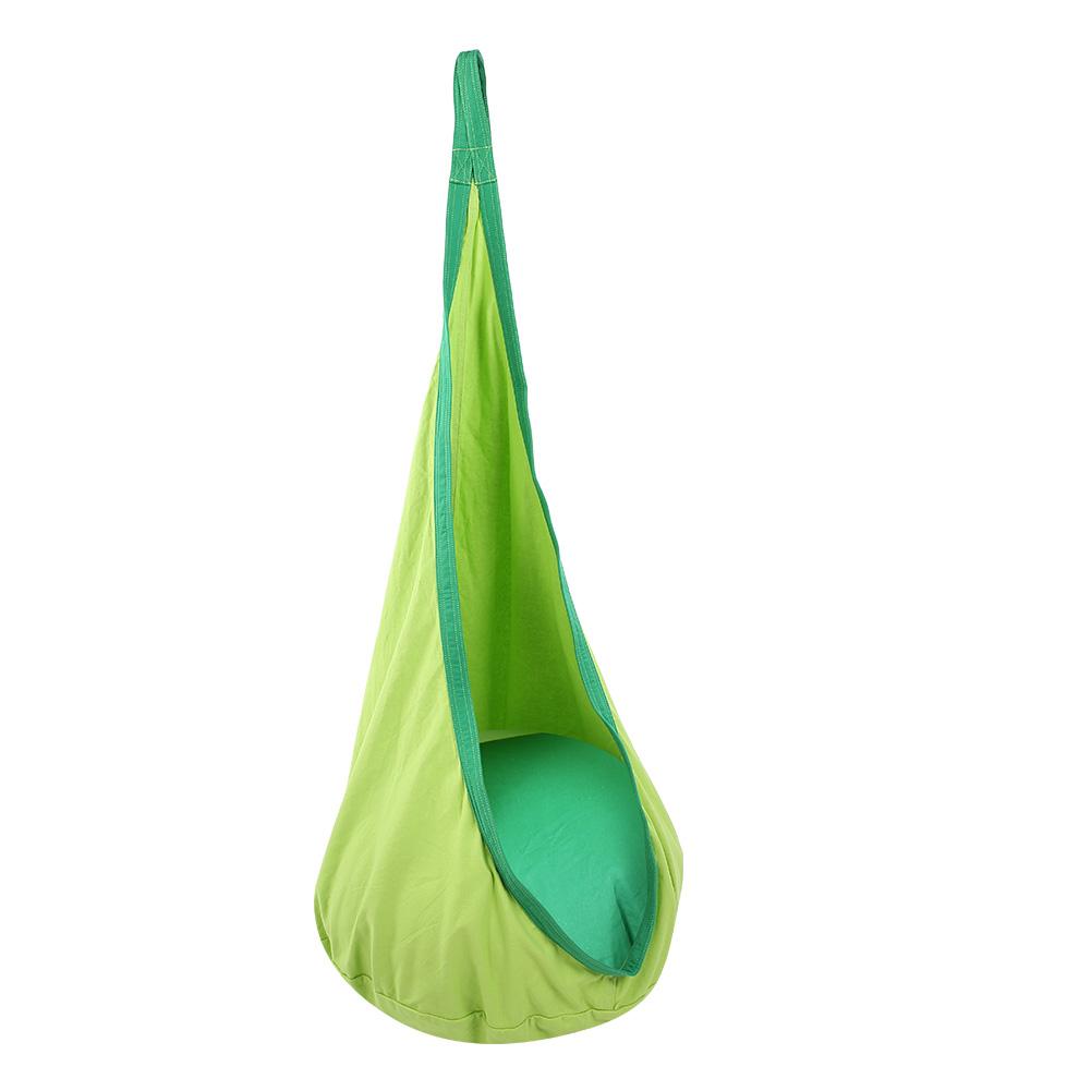 Children Kids Pod Swing Ch Furniture Swing Seat Indoor Outdoor green