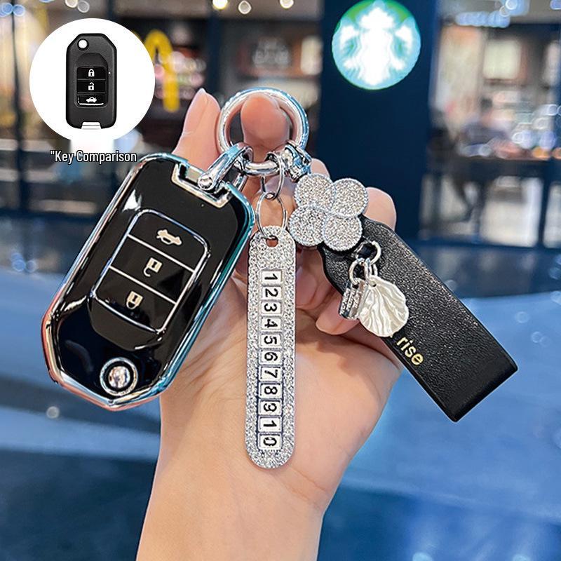 Compatible BTXRV Key Case for CRV, Accord, Civic, Binzhi, and Spirior - High-Grade Protective Shell.