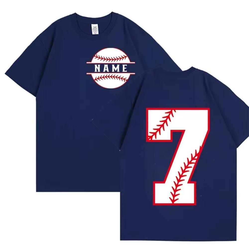 Name and Numbered Baseball T Shirt for Women Men Custom Baseball Tee Shirts Game Day Shirt Unisex Tees The Season Baseball Tops