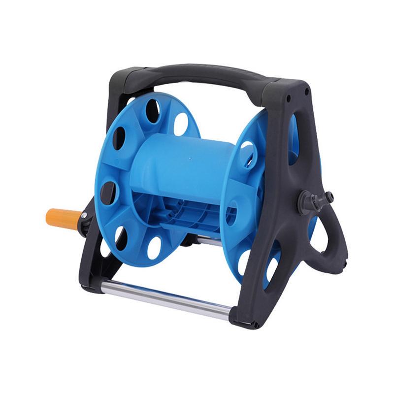 Garden Hose Reel Holder Hand Crank Hoses Reels Rack Water Pipe Storage Cart Winding Tool Rack Garden Storage Tools Supplies