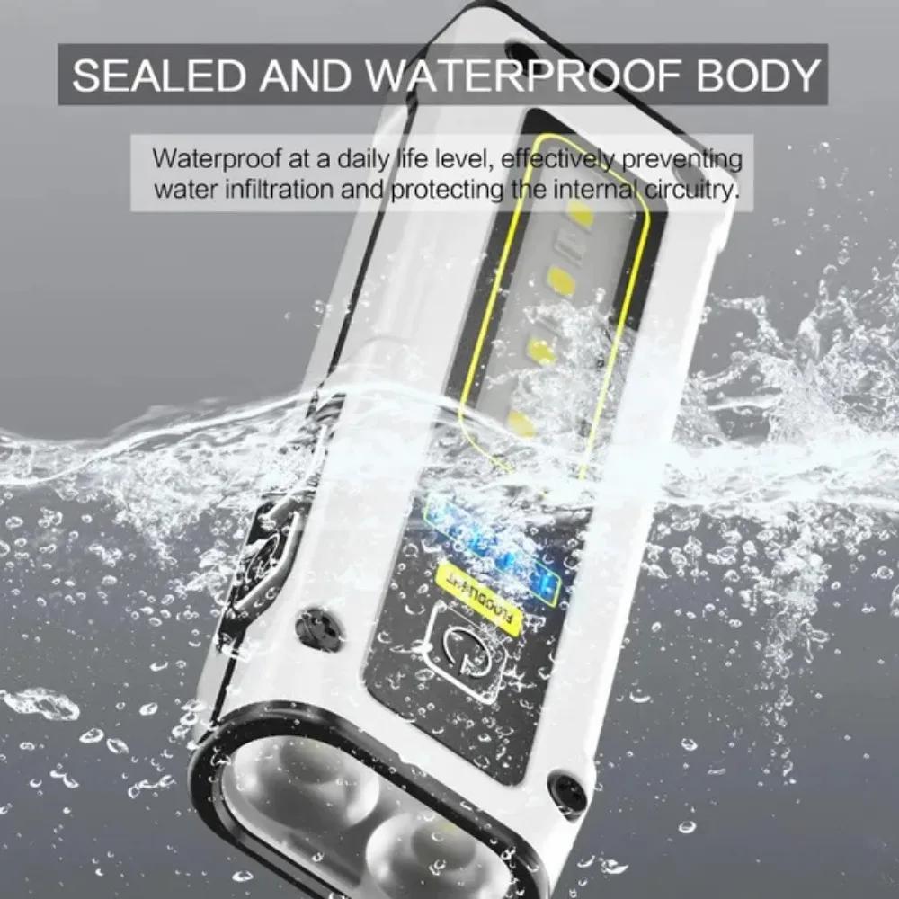 Versatile DualLight Source Flashlight Magnetic Work Light Emergency Outdoor Lighting Suitable for Outdoor Emergency Outdoor Work