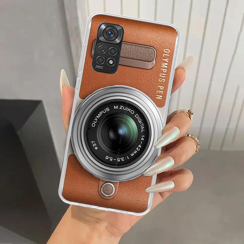 Fashion Classic Camera Lens Phone Case for Xiaomi Redmi Note 14 13 12S 12 11S 11 Pro Plus 11T 11E 10S 9 9S Soft Funda Print Shel