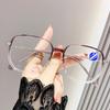2/4PCS Anti-blue Light Progressive Glasses For Women Trendy And Fashionable Large Frame With Prominent Edges 2988