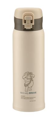Captain Stag Disney Extérieur Eau Direct Vide Chaud Froid GL Personnel Winnie la Bouteille, Boire, Isolé, & Isolation, Bouteille One-Touch, 600ml,