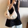 Leisure commuting large-capacity pu bag 2025 new versatile women's double shoulder back bag single shoulder tote bag