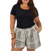 Womens/Ladies Scoop Neck Plus Slim T-Shirt