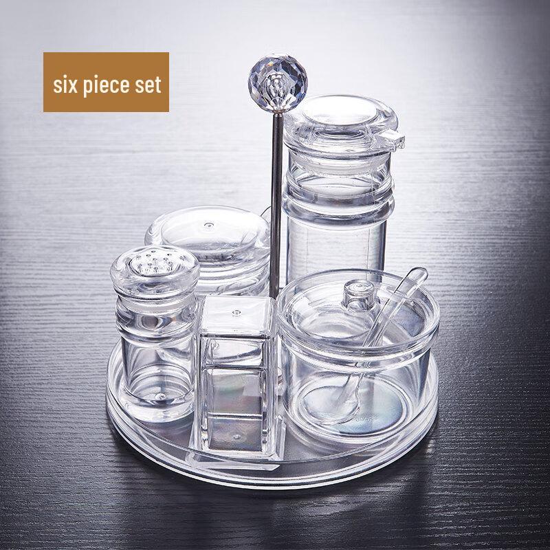 

Baixinsi 6-Piece Acrylic Seasoning Bottle & Jar Set