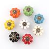 Vintage Furniture Handle Door Knobs Furniture Drawer Cupboard Kitchen Pull Handle Pumpkin Ceramic Cabinet Handles Retro Hardware