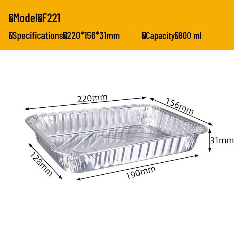 Disposable Aluminum Foil Takeout Containers