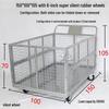 Folding Mesh Warehouse Transport Cart