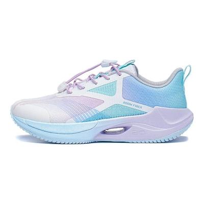 Li Ning Young 20 Lightweight Comfortable Durable Low-Top Running Shoes Kids Sneakers White Blue YKFT046-4