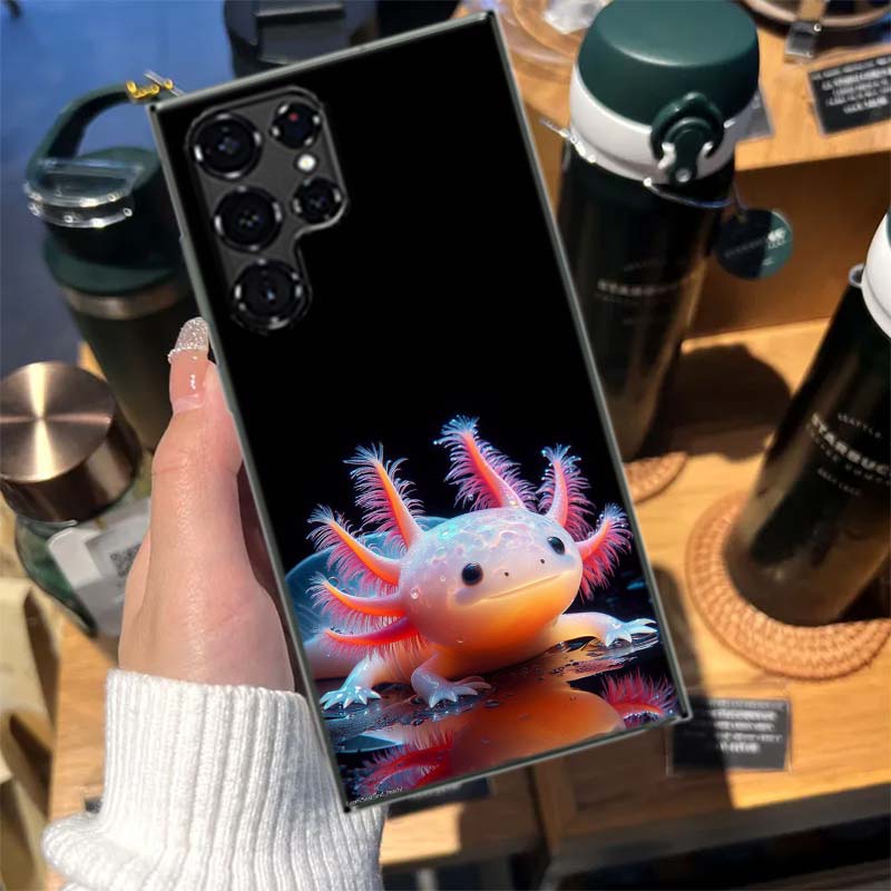 Smiling Salamander Cases Phone Case for Samsung Galaxy S26 Ultra S25 Edge S24 S23 FE S21 Plus S20 S22 S10 Cover TPU Capa Shell S