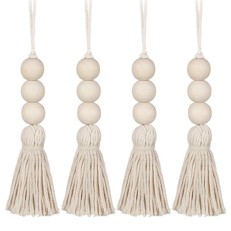 

4/8Pcs Tassel Ornaments DIY Crafts Modern Boho Hanging Decorations Tassel Pendants for Backdrop Dorm Bedroom Curtain Home Decor