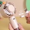 Handheld Fan Multi-Speed Adjustable Capybara Design Quiet Operation USB Rechargeable Portable Cooling Fan