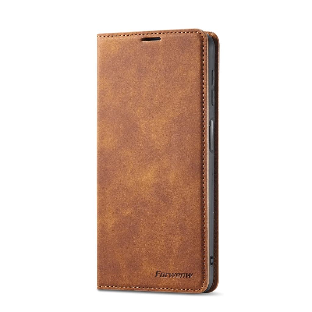 For Samsung S24 Ultra 6.8" Case Solid Color Leather Soft Flip Wallet Case For Samsung Galaxy S24 S23 Ultra Plus S23FE Capa Cover