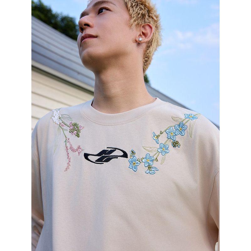 HACR Vintage Harshandcruel Garland Necklace Embroider New Chinese HACR Long Sleeves T-shirt