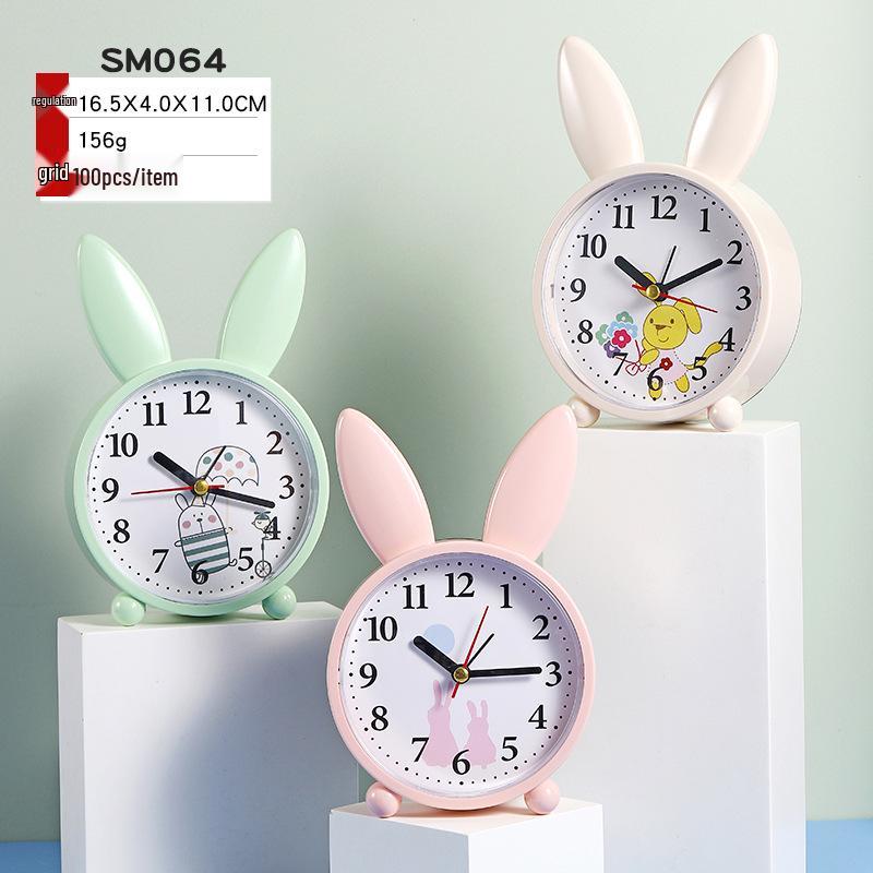 Retro-Wecker mit lauter Glocke und Nachtlicht – geräuschloser Nachttischwecker, kreatives Geschenk für Studenten und als Schlafzimmerdekor