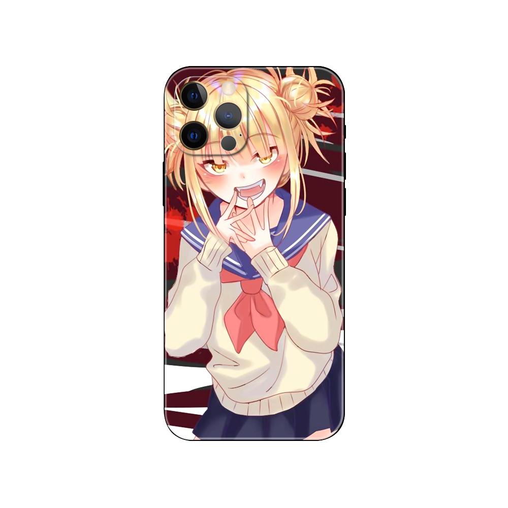 Süße Himiko Toga Anime Handyhülle für iPhone 5 5s 2020se 6 6s 7 8 plus x 10 XR XS 11 12 13 mini pro MAX schwarze TPU-Rückseite