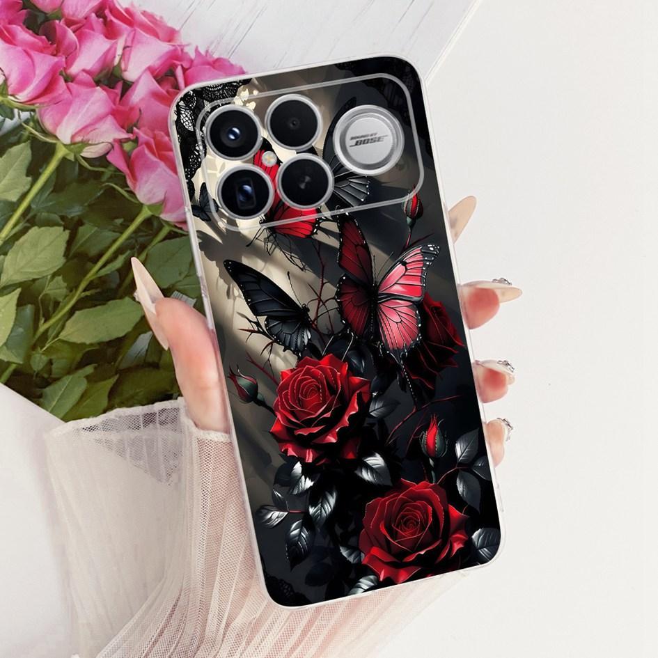 For Xiaomi POCO F8 Ultra Case Luxury Dragon Cartoon Transparent TPU Protection Cover For Poco F8 Pro Ultra PocoF8 Pro Soft Funda