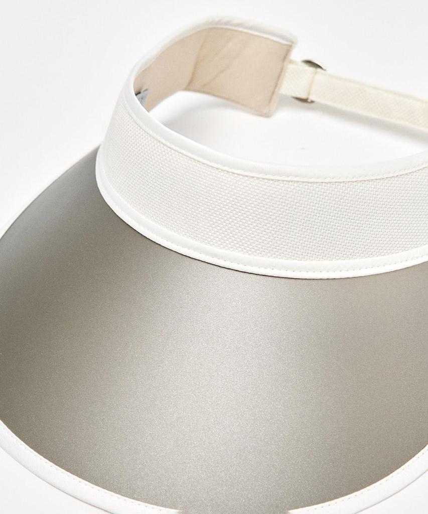 [Munsingwear] Sun visor, Cell brim visor, UV protection, wide brim, heat shielding, sun protection, golf, MG5SCP52L, women's, WH00 (white)