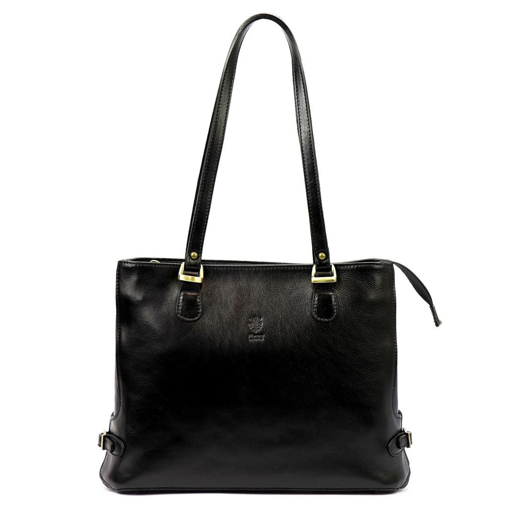 Skórzana elegancka shopperbag na ramię Florence