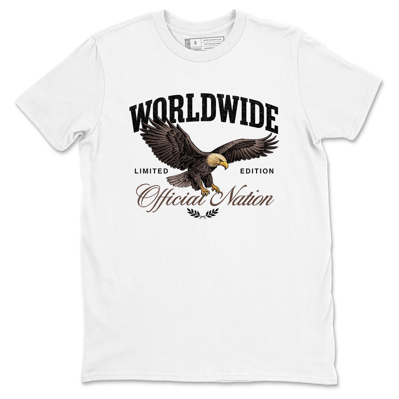 Worldwide Official Nation graphic tee. Streetwear graphic T-Shirt. Matching 4s Cave Stone 3XL