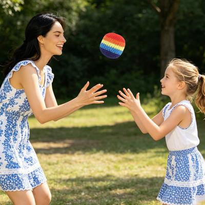 Yousheng Crochet Juggle Balls for Kids, Soft Handwoven Knitted Sacks for Skill Building Fun Improve Balance Reflexes Coordination, Outdoor Play &