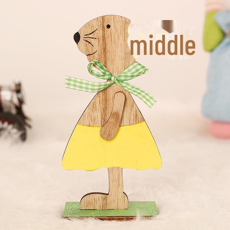 

Украшения в виде расписных деревянных кроликов в скандинавском стиле своими руками – украшения для рабочего стола на пасхальную вечеринку.