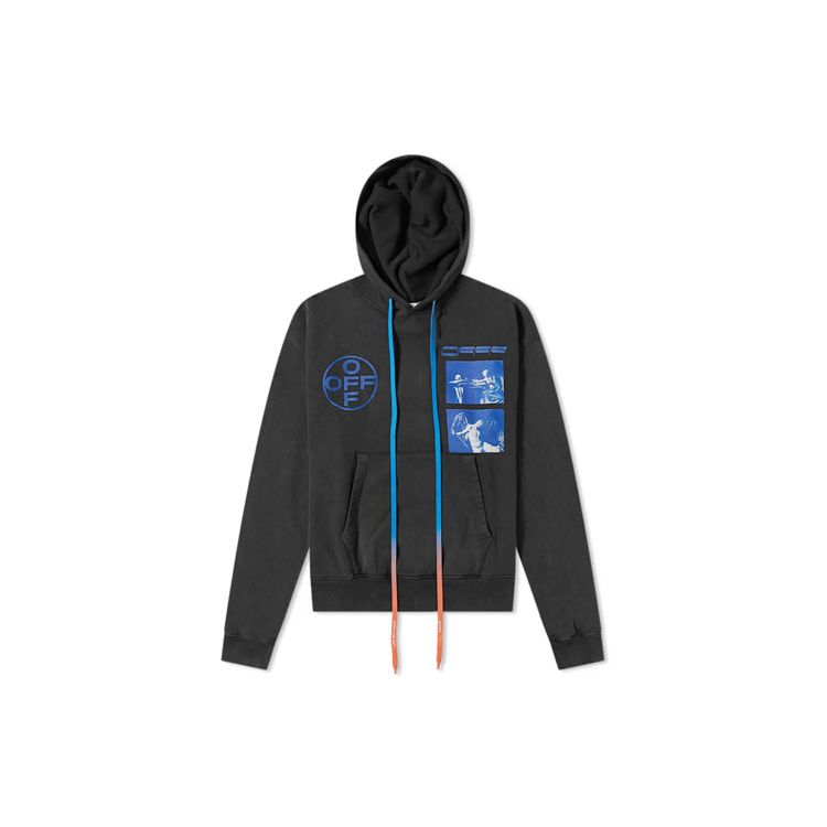 

Off-White Hardcore Caravaggio Over Hoodie Black Men Tops Black BLue OMBB037F19E300091030 S