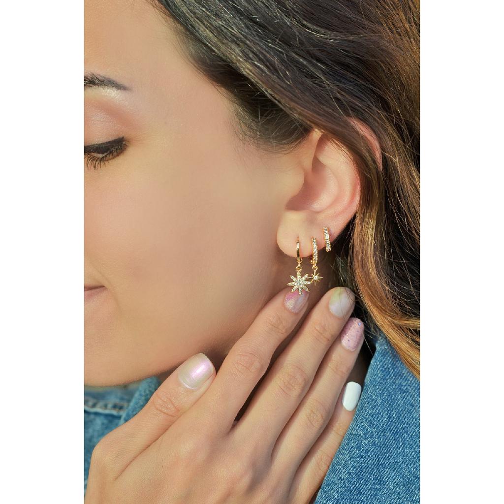 Polarstern-Ohrringe im Dreierset