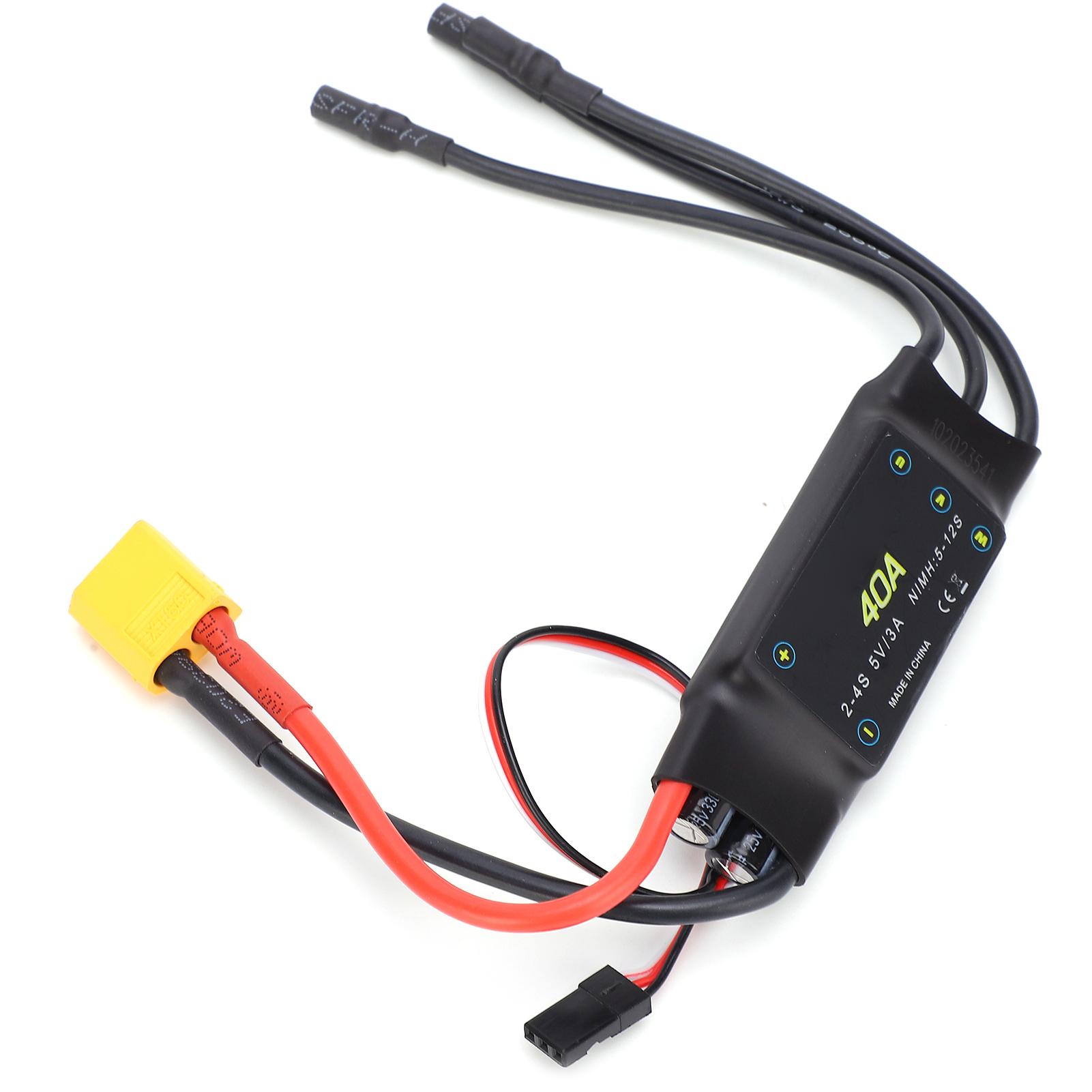 

Міні безколекторний електронний регулятор швидкості 40A Підтримка для дрона з дистанційним керуванням, радіокерованого літака