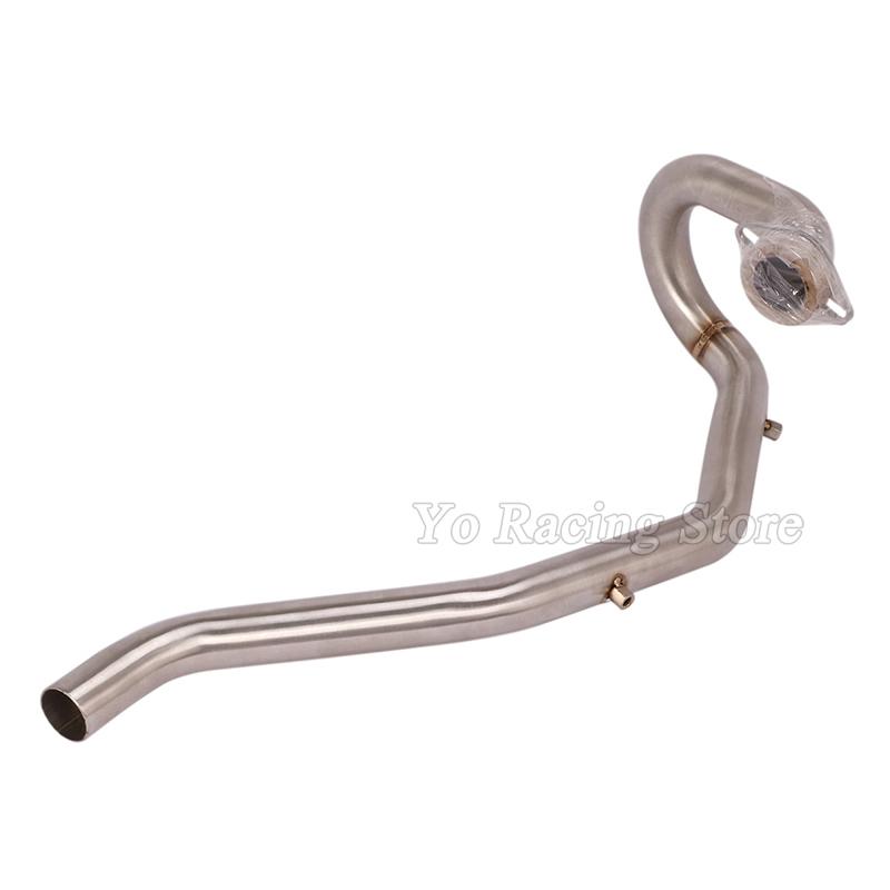 Slip On For Yamaha Tricker XG250 XG 250 Motorcycle Exhaust Escape System Front Link Pipe Connect Original Moto Muffler Tube