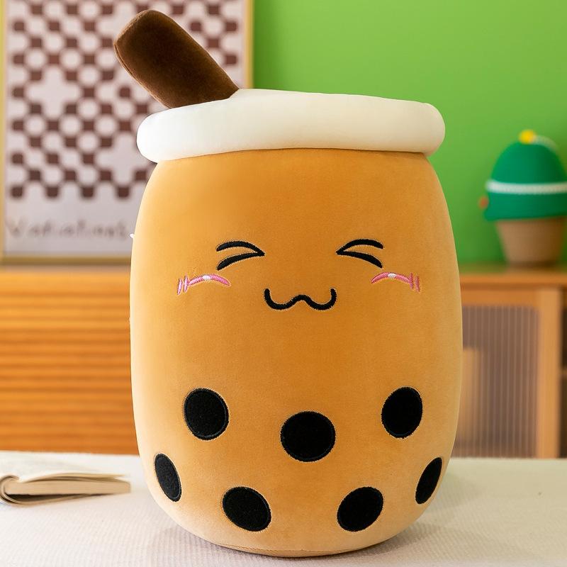 New Fruit Bubble Tea Cup Throw Pillow Doll Plush Toy Doll