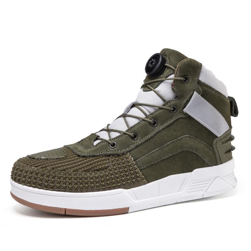 Leather motorcycle shoes motorcycle riding shoes male rider four seasons off-road motorcycle boots racing short boots four seasons motorcycle travel