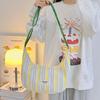 Canvas Bag Female Student Shoulder Dumpling Bag Trendy New Casual Commuting Versatile Messenger Crescent Bag