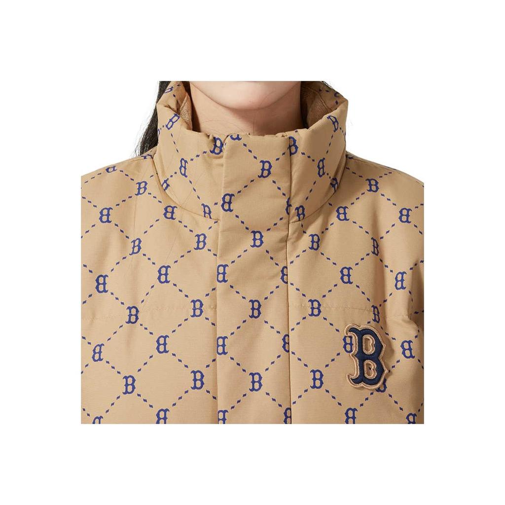 New MLB Basic Boston Red Sox Down Jacket Unisex Light Beige 3ADJM1046-43BGL