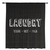 Laundry Room Text Window Treatment Tulle Modern Sheer Curtains for Kitchen Living Room the Bedroom Curtains Decoration
