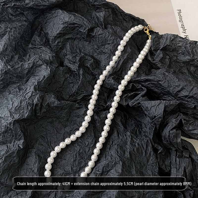 2025 Французское Высококлассное Жемчужное Колье-Ключица: Элегантный, Универсальный Чокер