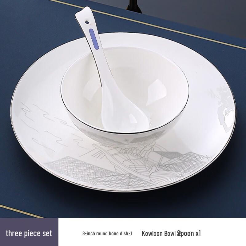 Abay Chinese Bone China Dinnerware Set - Qingming Art Series