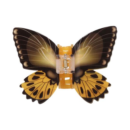 Women Hair Claw Colorful Imitation Butterflies Design Hair Clip Non-Slip Secure Grip Back Head Hair Clip Hair Accessories