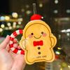 Cartoon Christmas Gift Gingerbread Man Shape Ceramic Mug With Lid Girl Heart Household Straw Cup Souvenir