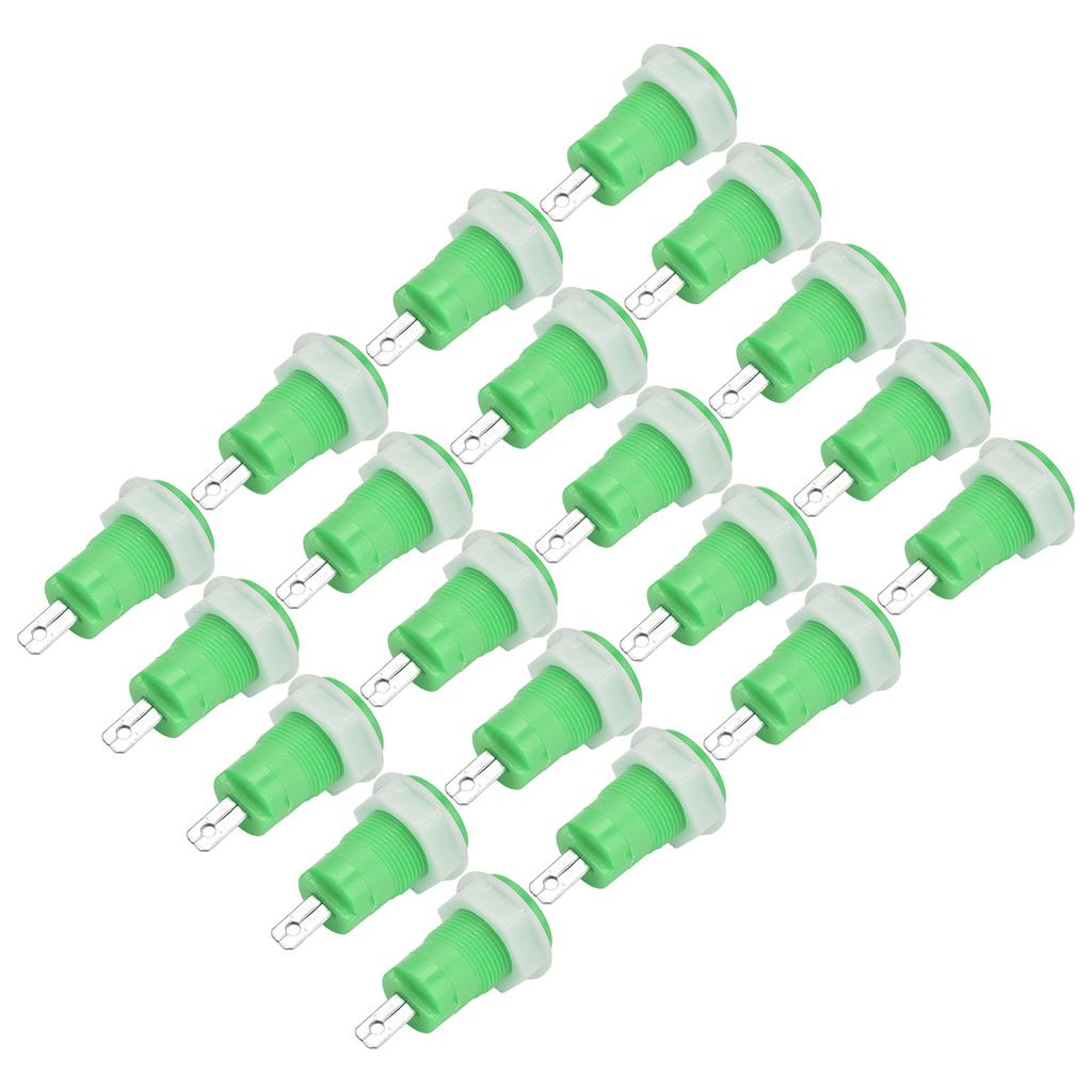 20ks adaptér pro banánky, mosazný, bezpečný, svařovaný, uzemňovací svorka 4mm, 402 1KV