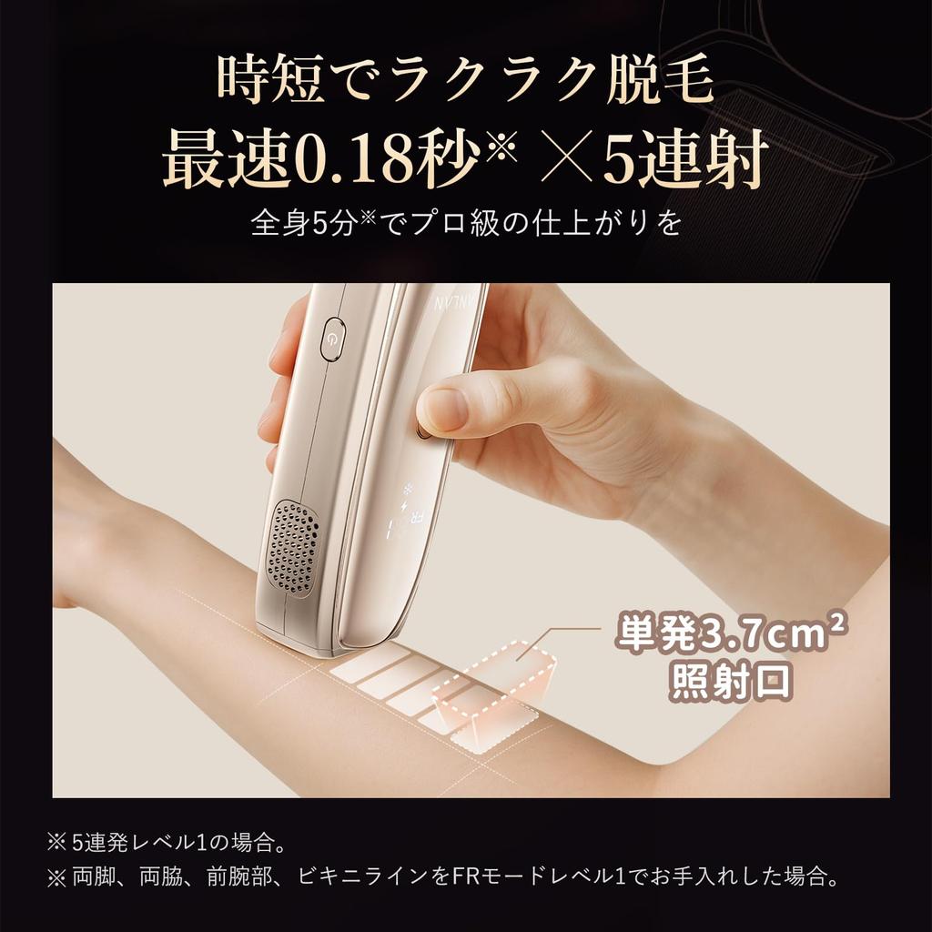 Featured Bijin Hyakka Hair Removal ANLAN Zap Hair Removal Cooling Double 26J High 5 Rapid Suitable for Beards and VIO Skin Hair Full Body Hair Men and
